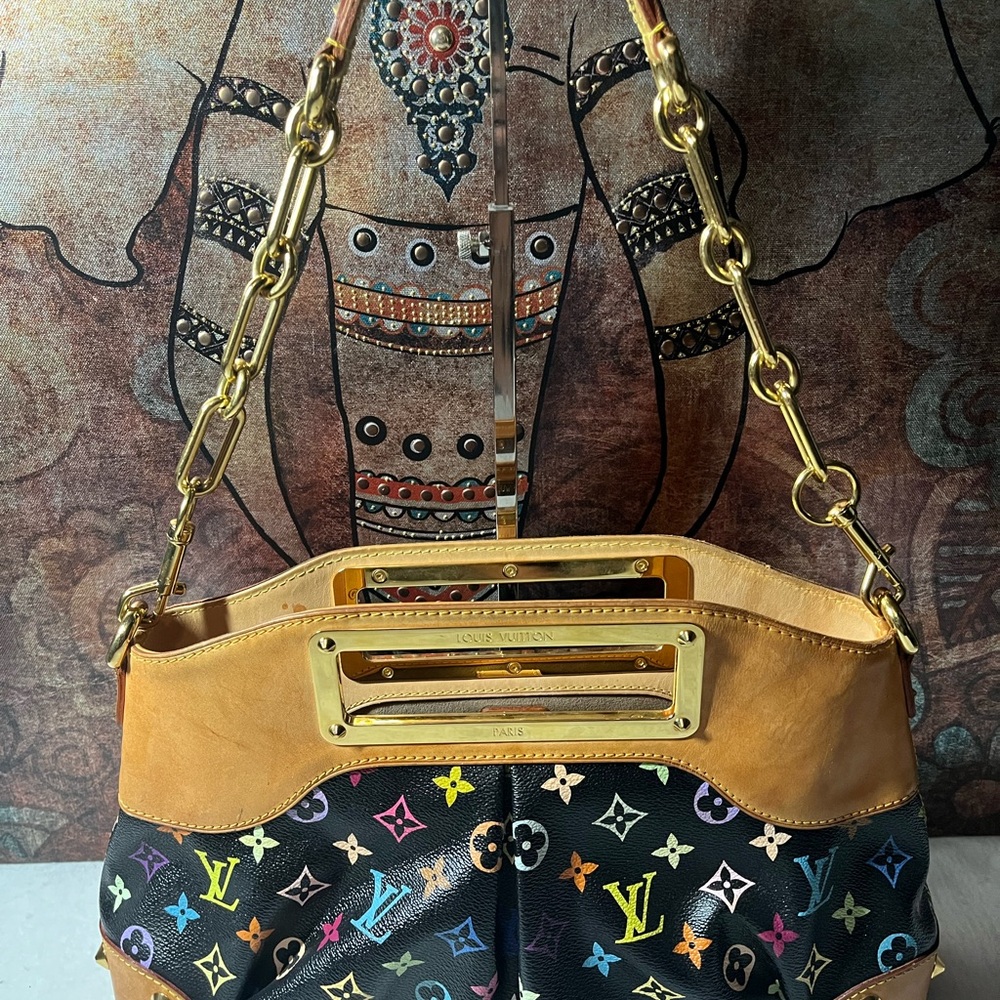 Authentic Louis Vuitton Monogram Multicolor Judy PM